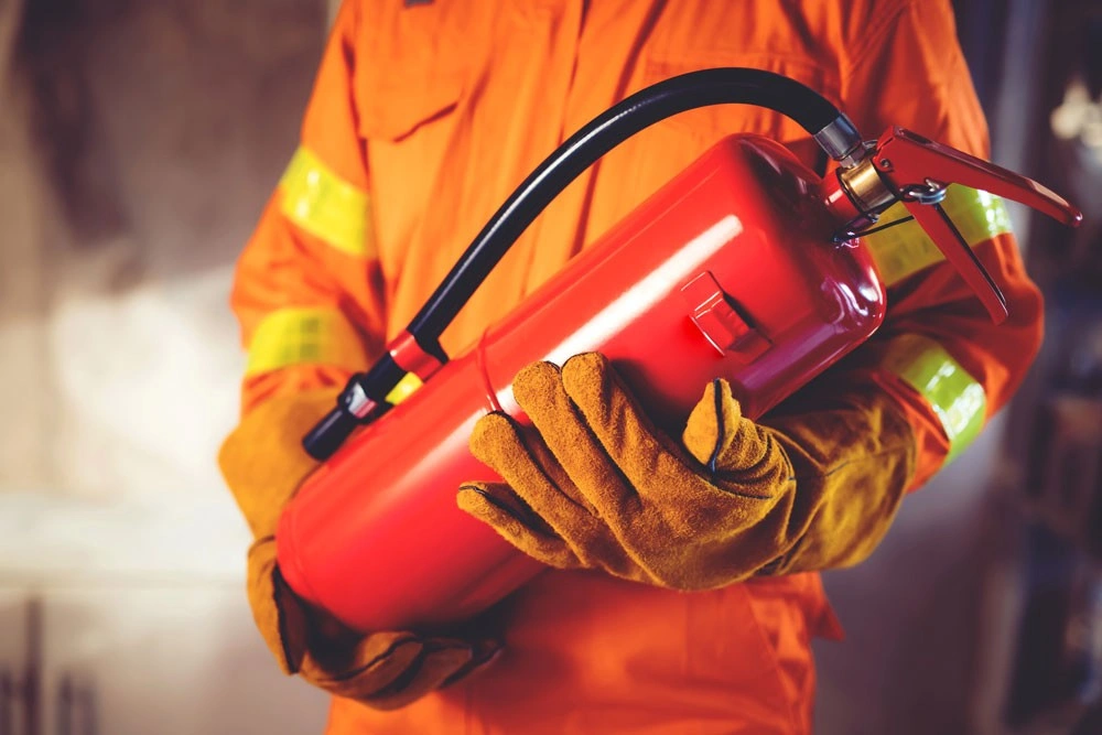 Fire safety training program session