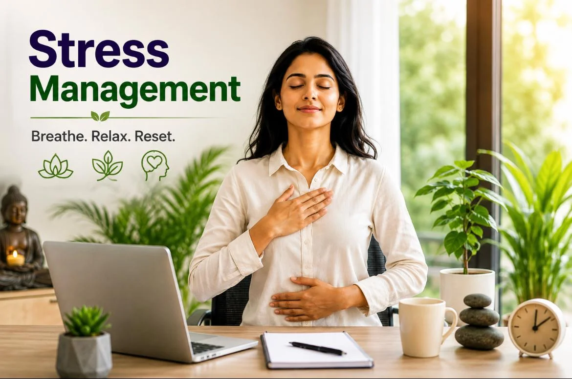 Stress management training program session